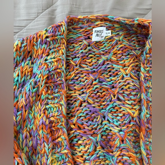 Princess Polly Knitted Cropped Rainbow Cardigan - Picture 5 of 6